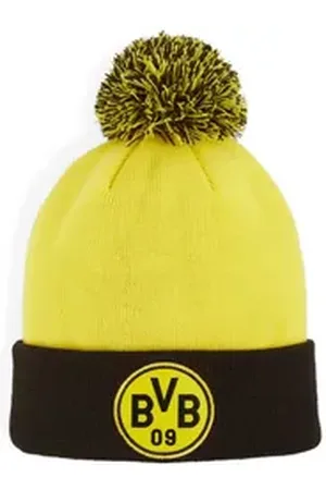 PUMA Fleecemütze Kinder Mütze BVB Youth Pom Pom Beanie 025559 gelb Jugendliche
