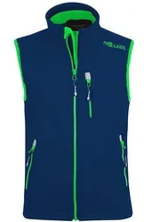 TROLLKIDS Softshellweste KIDS TROLLFJORD VEST blau 164