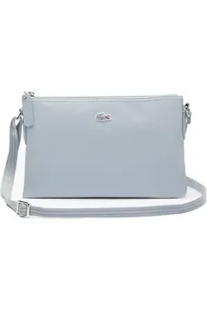 Lacoste Henkeltasche Damen Umhängetasche Lederimitat blau