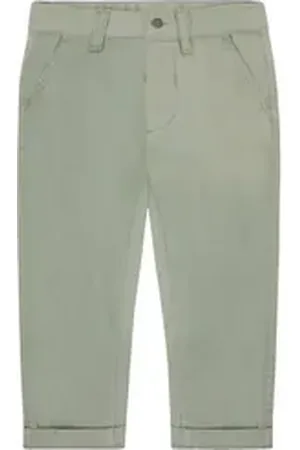 Hust & Claire Chinohose James (1-tlg) Klassische Gürtelschlaufen für individuelle Styling-Optionen grün 92