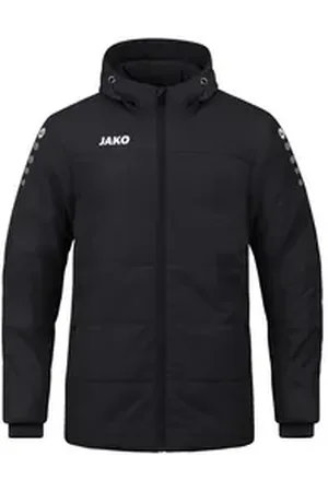 Jako Winterjacke Herren Coachjacke Team mit Kapuze 7103 schwarz XXL