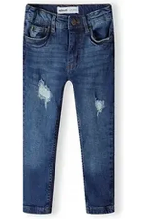 Minoti Skinny-fit-Jeans Distressed Skinny-Jeans (3y-14y) blau 134-140cm