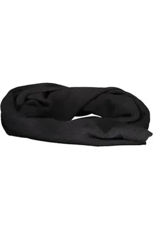 North Sails Modeschal, Eleganter schwarzer Herrenschal 30x190 cm mit Logo-Applikation