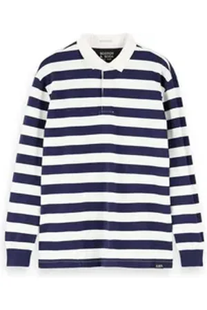 Scotch&Soda Poloshirt Herren Polo Longsleeve Rugby Polo 155474 blau S