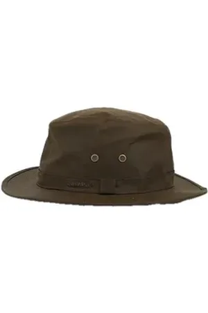 Barbour Outdoorhut Dawson Wax Safari Hat Olive XL (1-St) grün XL