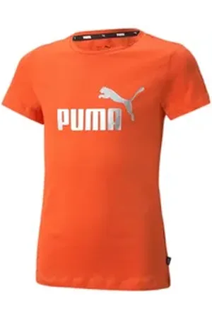 PUMA T-Shirt Mädchen T-Shirt ESS+ Logo Tee G 846953 orange 128