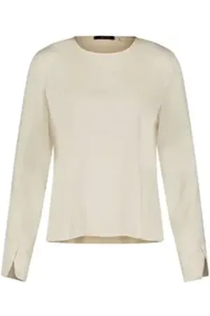 Taifun Langarmshirt - Longsleeve einfarbig - Basic Viskoseshirt Damen beige 42