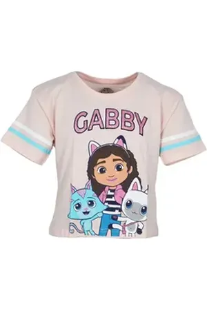 Gabbys Dollhouse Print-Shirt Gabbys Dollhouse Mädchen Kinder T-Shirt Shirt 100% Baumwolle, Gr. 104 bis 134 rosa 128