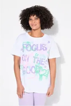 Angel of Style Angel of Style T-Shirt T-Shirt oversized Graffitti-Schriftzug weiß 56