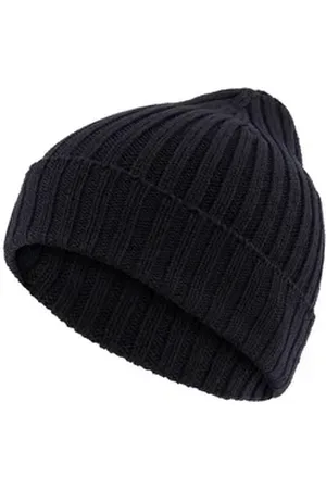 Falke Strickmütze (1-St) aus reiner, extrafeiner Merinowolle blau
