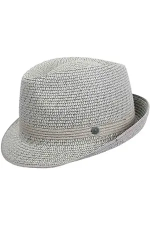 Bugatti Fedora Papier Kopfbedeckung (1-St) grau 57