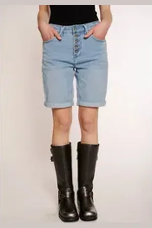 Hailys Jeansshorts SH C JN Al44ma aus elastischem Denim blau S (36)