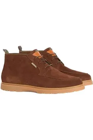 Barbour Lederschuh Tucker Chukka Schnürstiefel braun 10