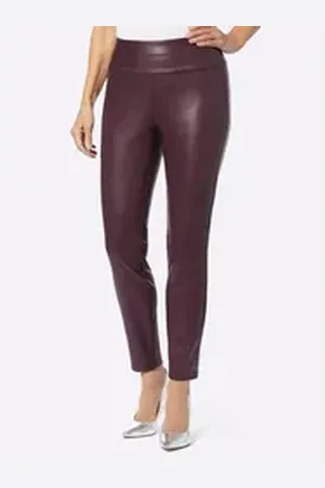 WITT WEIDEN Jerseyhose Leder-Leggings Innenbeinlänge ca. 71 cm rot 40