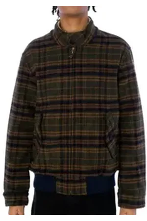 Ben Sherman Wolljacke Jacke Wool Check Harrington grün XL