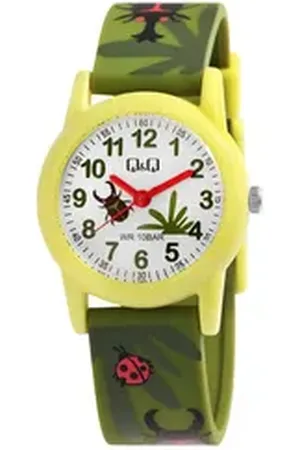 Q&Q Quarzuhr VR99J010Y Kinderuhr mit Silikonarmband, Dino, 10 ATM
