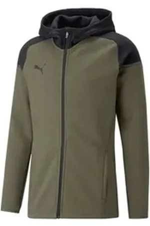 PUMA Sweatjacke Herren Sweatjacke teamCUP Casuals Hooded Jkt 657987 grün S