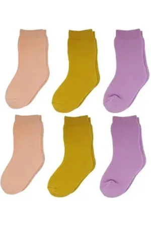 Yalion Kurzsocken weiche Kinder Socken mit Vollplüsch Pack in mehreren verschiedenen elastisch bunt EU15/16