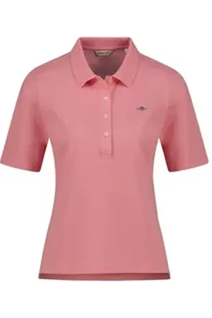 GANT Poloshirt Damen Poloshirt Slim Fit (1-tlg) rot M