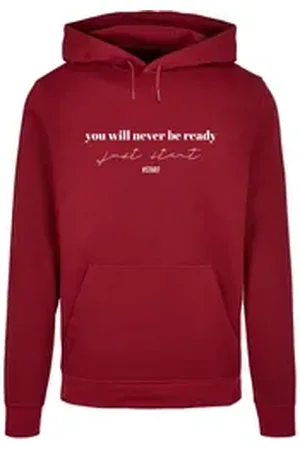 Merchcode Kapuzensweatshirt Herren Just Start Basic Hoody (1-tlg) rot XS