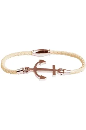 Akzent Armband Seina Armband aus Lederimitat, geflochten, mit (Einzeln), Damen Armband beige|braun