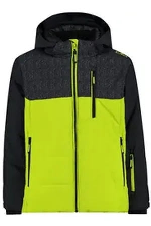 CMP Skijacke Jungen Skijacke Kid Jacket Snaps Hood 34W4984 gelb 176