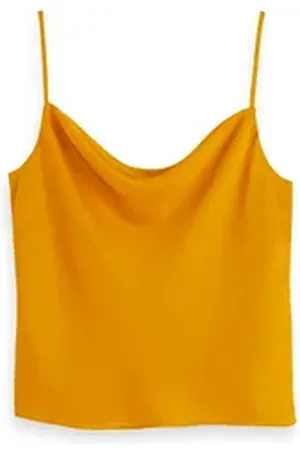 Scotch&Soda Tanktop Damen Top Drapey Tank 156230 gelb M