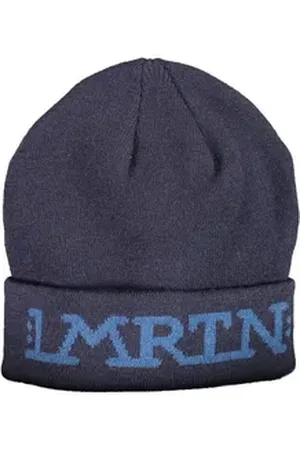 La Martina Strickmütze Herrenmütze in Blau mit Stickerei und Logo-Design