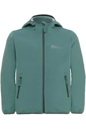 Jack Wolfskin Softshelljacke FOURWINDS JACKET für Kinder grün 128