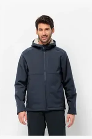 Jack Wolfskin Softshelljacke WINDLAND JKT M blau S (48)