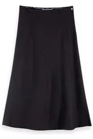 Scotch&Soda Sweatrock Damen Rock in Midi-Länge 156004 schwarz S