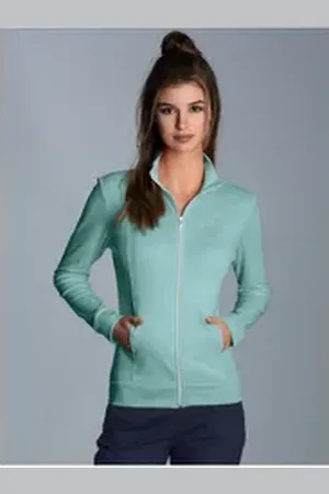 Trigema Sweatjacke Jacke veredelt mit Kristallsteinen (1-tlg) blau XXXL