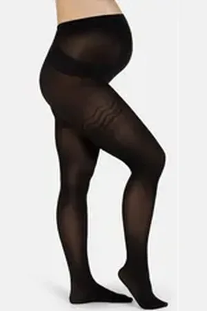 Camano Umstandsleggings fine functional perfekt für jede Phase der Schwangerschaft, 3D 50 DEN schwarz 42