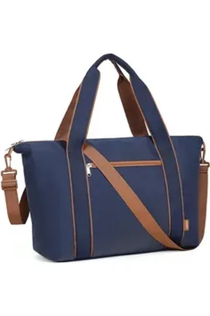 Kono Reisetasche mit Nasstasche, Untersitz-Kabinentasche, Wasserabweisend Handgepäck blau|braun