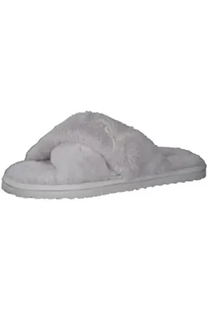 PUMA Damen Pantollete Fluff X Strap 384936 Hausschuh grau 40,5 EU