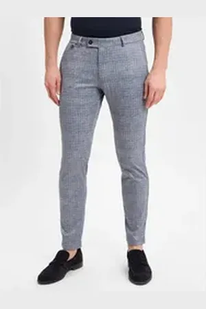 Bugatti Anzughose blau|grau 34-32