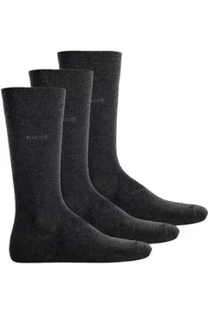 HUGO BOSS Kurzsocken Herren Socken 3er Pack Baumwollmischung (Packung, 3er Pack) grau 43-46