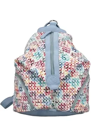 Rieker Cityrucksack, Damen Rucksack, Freizeitrucksack in bunter Optik blau