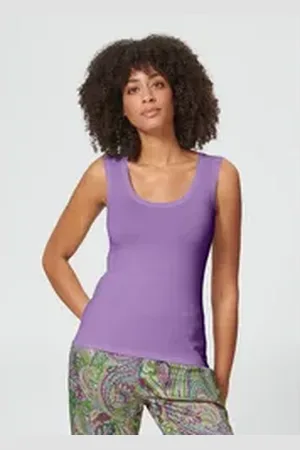 Madeleine Shirttop Tanktop braun 42
