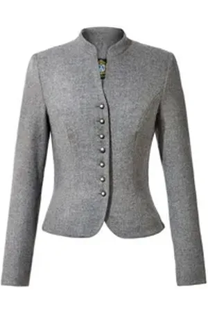 Hammerschmid Trachtenjanker Trachtenjacke Damen - MALLNITZ - hellgrau grau 44