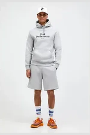 Peak Performance Kapuzensweatshirt M Original Hood grau|grün M