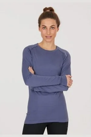 Endurance Funktionsshirt Halen im nahtlosen Design blau|grau|lila XXS/XS