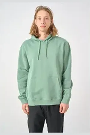 Cleptomanicx Kapuzensweatshirt Ligull Boxy In lässigem Schnitt grün S