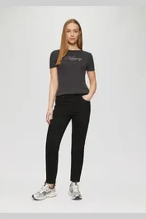 QS by s.Oliver 7/8-Hose Ankle-Jeans Sadie / Skinny Fit / Mid Rise / Skinny Leg schwarz 42/30