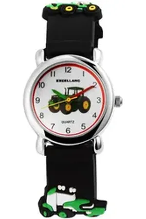 Excellanc Quarzuhr 4500028 Kinderarmbanduhr mit Silikonarmband (4500028), Traktor