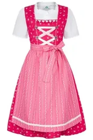 Isar Dirndl Kinderdirndl 3tlg. - AIKA - fuchsia/light pink 140