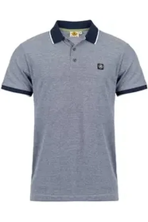 ROADSIGN Poloshirt Queensland (1, 1-tlg., 1) mit melierter Optik - aus 100% Baumwolle blau 2XL
