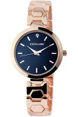Excellanc Quarzuhr EX0186 Damenuhr mit Metallarmband, Damenuhr Metall