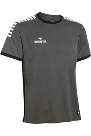 Derbystar Fußballtrikot Herren Primo Trikot grau|schwarz XXXL