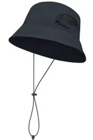Jack Wolfskin Fischerhut Vent Bucket Hat mit luftdurchlässigen Mesheinsätzen blau M